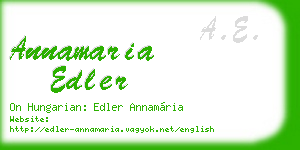 annamaria edler business card